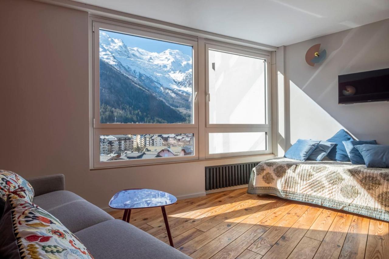 Modern Studio With Mont Blanc View And Pool Chamonix Ngoại thất bức ảnh